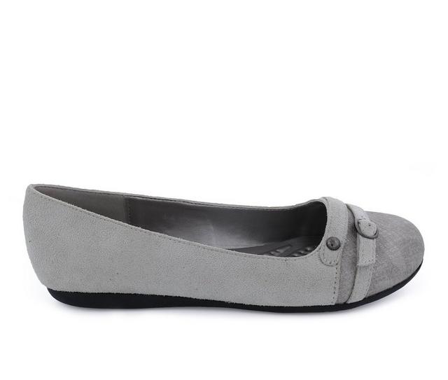 Women's Bellini Bamboo Flats in Grey color