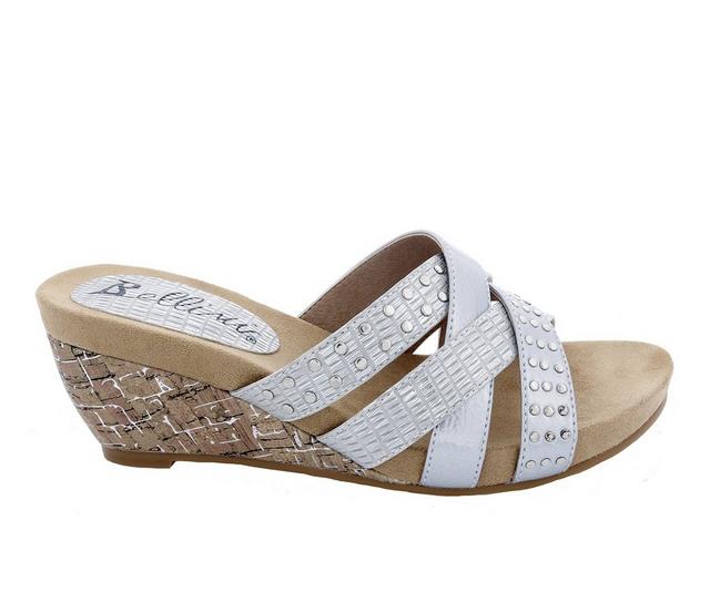 Women's Bellini Spa Wedge Sandals in Silver color