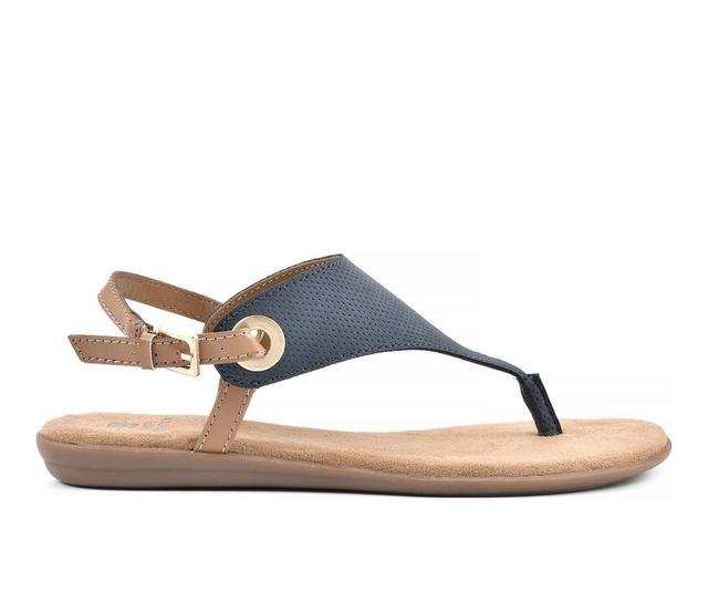 Women's White Mountain London Sandals in Navy color