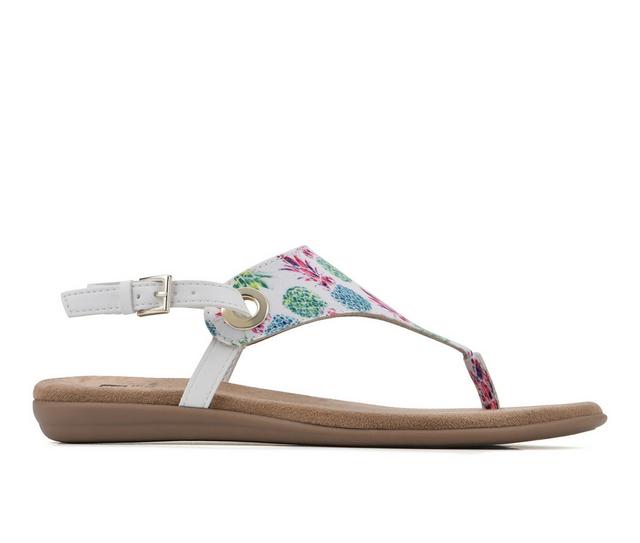 Women's White Mountain London Sandals in Rainbow Multi color