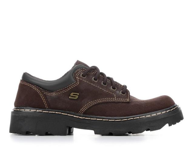Women's Skechers Parties Mate 45120 Oxfords in Chocolate color