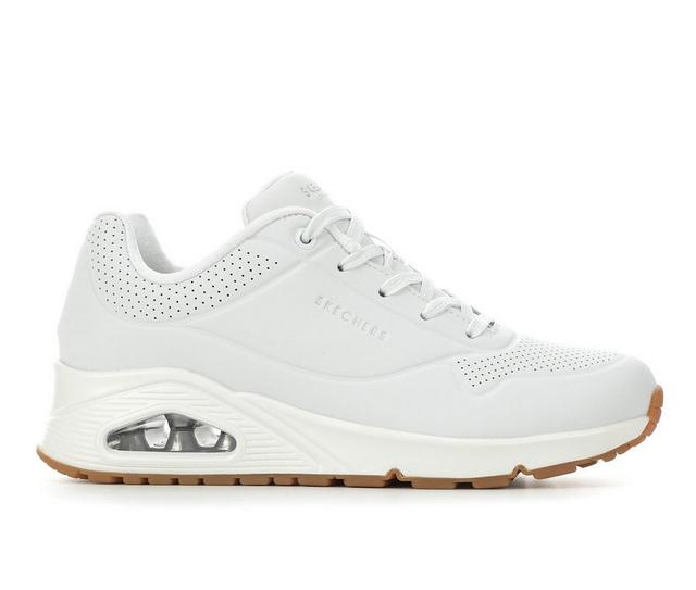 Women's Skechers Street Uno Stand On Air 73690 Wedge Sneakers in White/Gum color