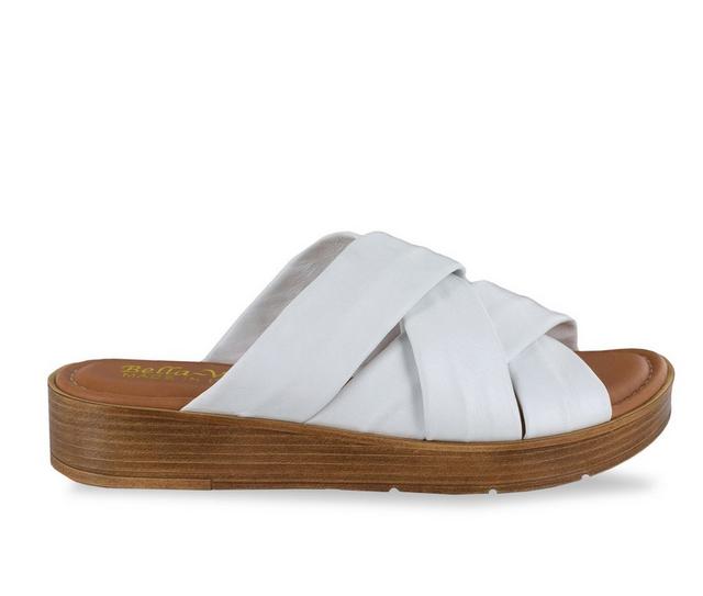 Women's Bella Vita Tor-Italy Sandals in White Leather color