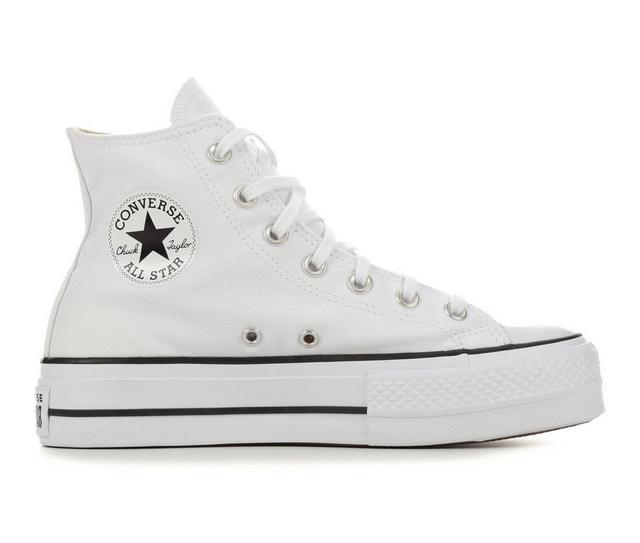 Women's Converse Chuck Taylor All Star Lift Hi High-Top Platform Sneakers in White/Black color