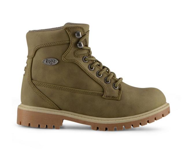 Women's Lugz Mantle Hi Boots in Olive/ Cream color