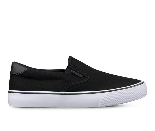 Women's Lugz Clipper Slip-On Sneakers in Black/White/Bla color