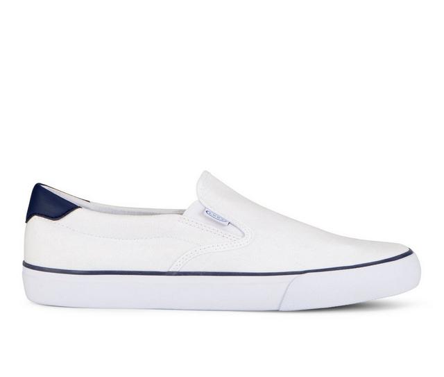 Men's Lugz Clipper Slip-On Sneakers in White/Peacoat color
