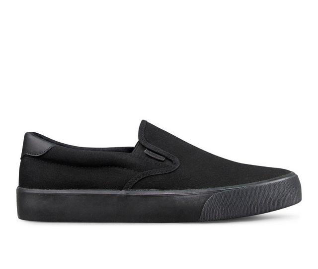 Men's Lugz Clipper Slip-On Sneakers in Black/Black color