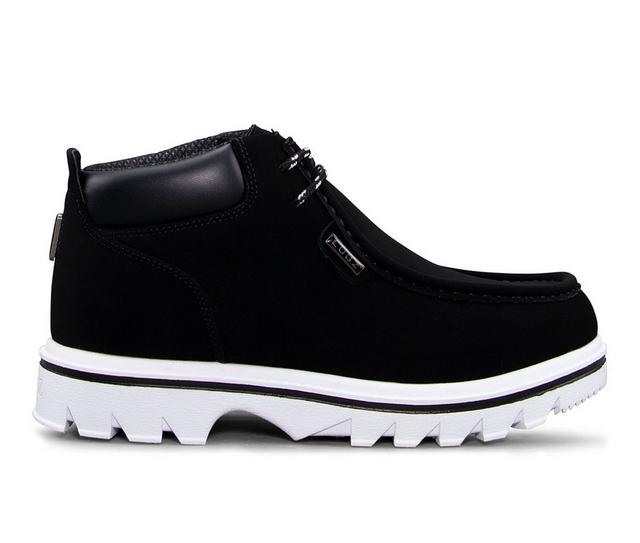 Men's Lugz Fringe Boots in Black/White color