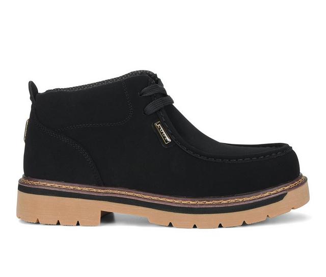 Men's Lugz Strutt LX Chukka Boots in Black/Gum color