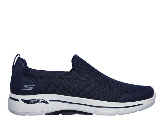 Men's Skechers Go Arch Fit 216121 Slip-On Sneakers in Navy Grey color