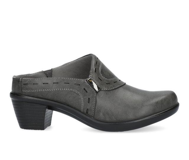 Women's Easy Street Cynthia Clogs in Grey color