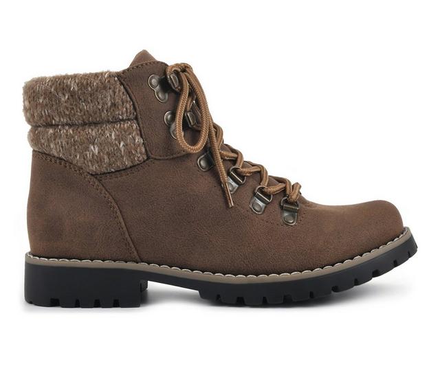 Women's Cliffs by White Mountain Pathfield Fashion Hiking Boots in Cognac color
