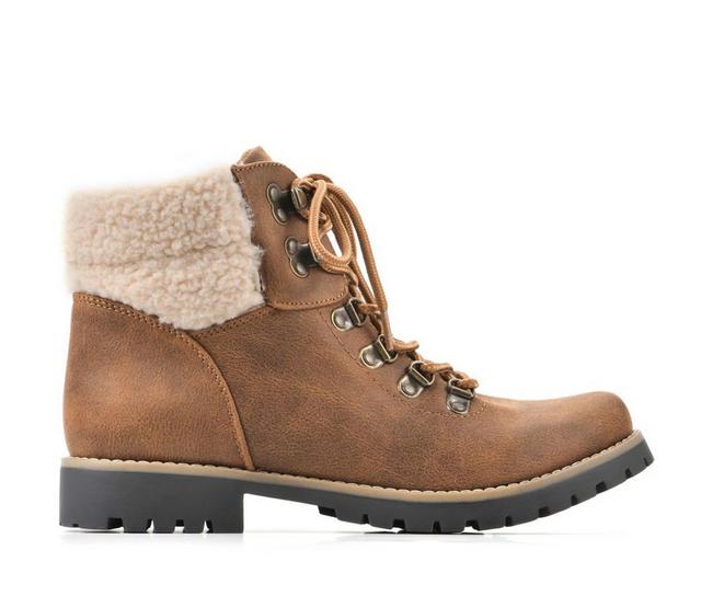 Women's Cliffs by White Mountain Pathfield Fashion Hiking Boots in Lt Brown color