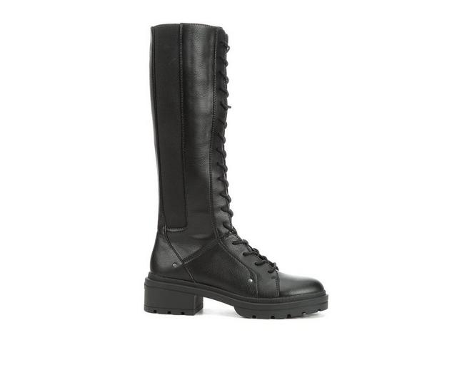 Women's Rocket Dog Issa Knee High Combat Boots in Black color