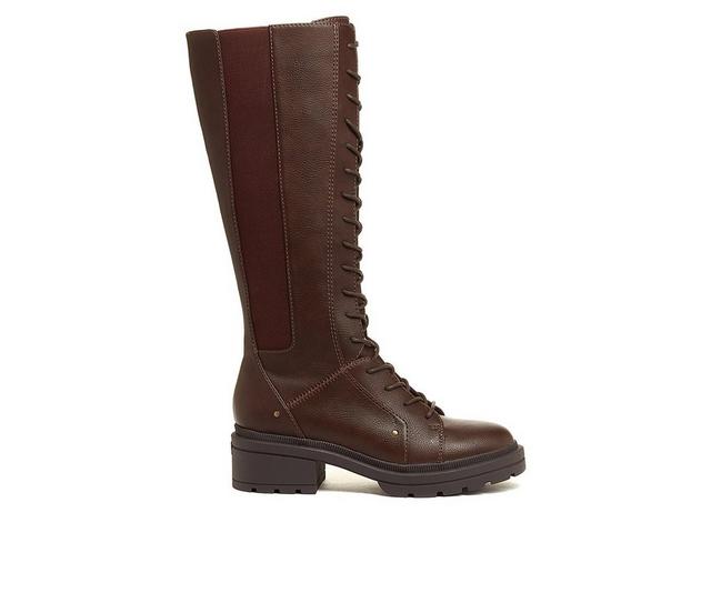 Women's Rocket Dog Issa Knee High Combat Boots in Brown color