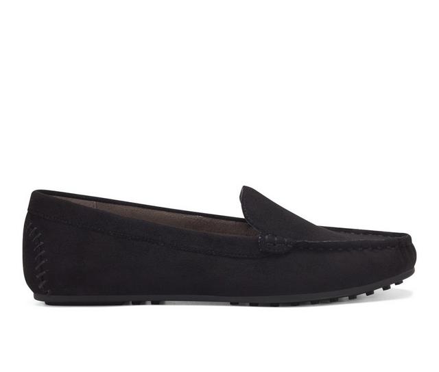 Women's Aerosoles Over Drive Loafers in Black Suede color