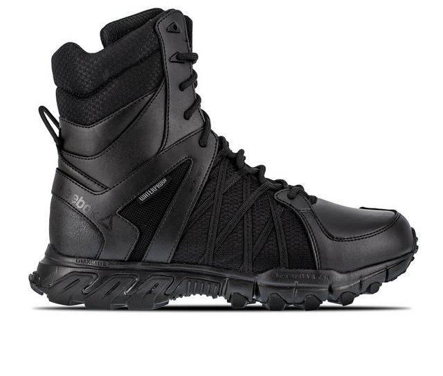 Men's REEBOK WORK Trailgrip Tactical Work Boots in Black color