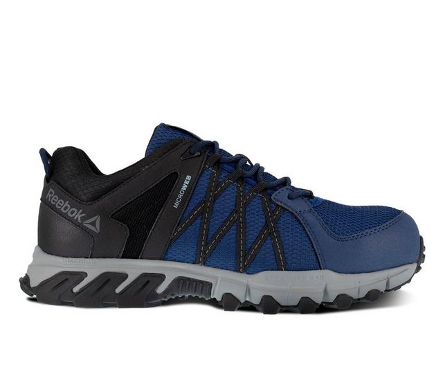 Men's REEBOK WORK Trailgrip Work Boots in Navy/Black/Grey color