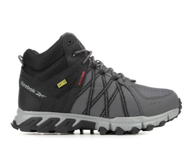 Men's REEBOK WORK Trailgrip Work Boots in Grey/Black color