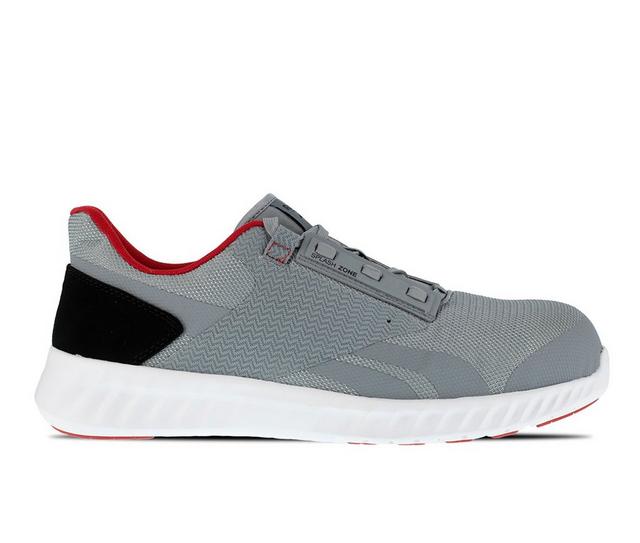 Men's REEBOK WORK Sublite Legend Work Work Shoes in Grey/Black/Red color