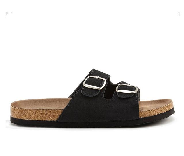 Women's Northside Mariani Footbed Sandals in Black color