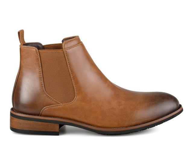 Men's Vance Co. Landon Chelsea Boots in Chestnut color
