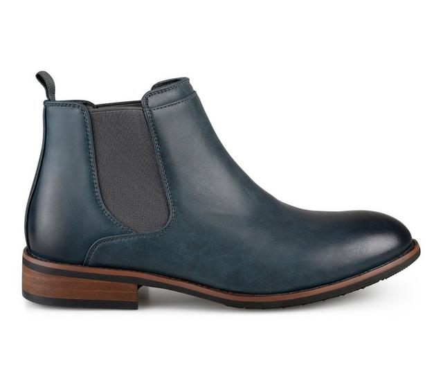 Men's Vance Co. Landon Chelsea Boots in Navy color