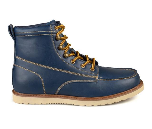 Men's Vance Co. Wyatt Lace-Up Boots in Blue color