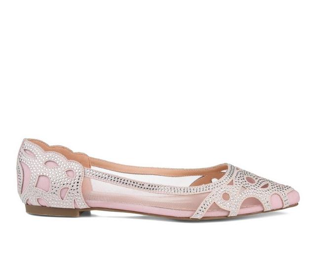 Women's Journee Collection Batavia Flats in Blush color