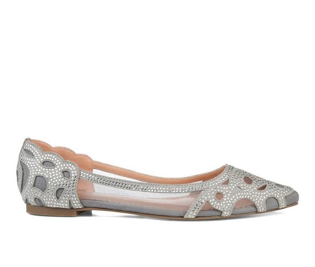 Women's Journee Collection Batavia Flats in Grey color