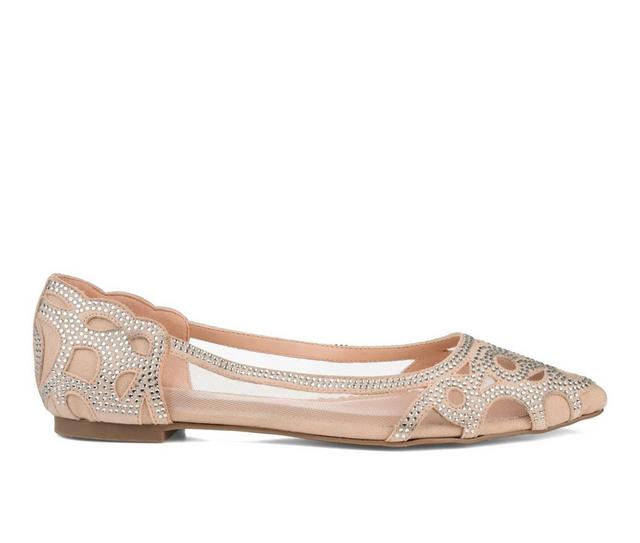 Women's Journee Collection Batavia Flats in Nude color