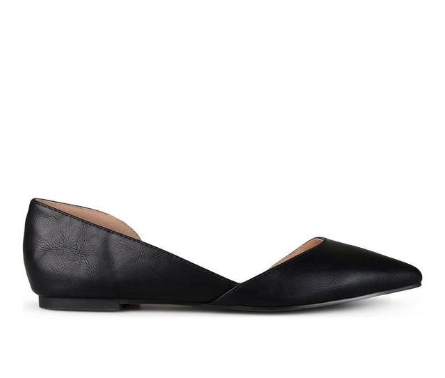 Women's Journee Collection Cortni Flats in Black color