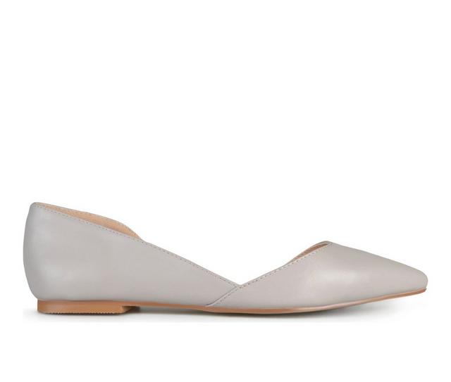Women's Journee Collection Cortni Flats in Grey color