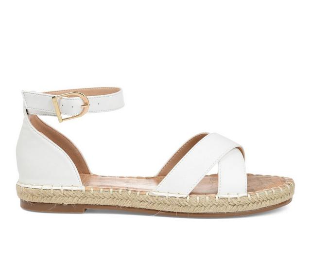 Women's Journee Collection Lyddia Flatform Sandals in White Wide color