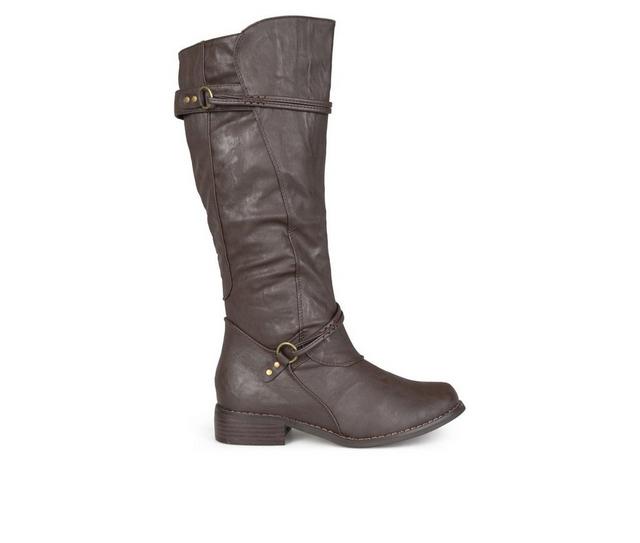 Women's Journee Collection Harley Knee High Boots in Brown color