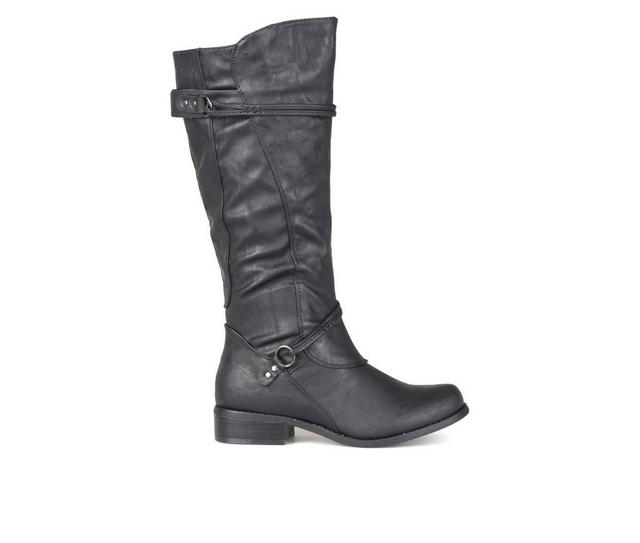 Women's Journee Collection Harley Extra Wide Calf Knee High Boots in Black color