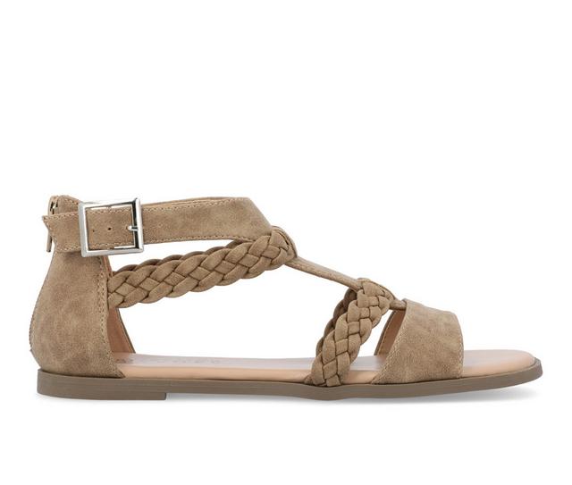 Women's Journee Collection Florence Sandals in Brown color