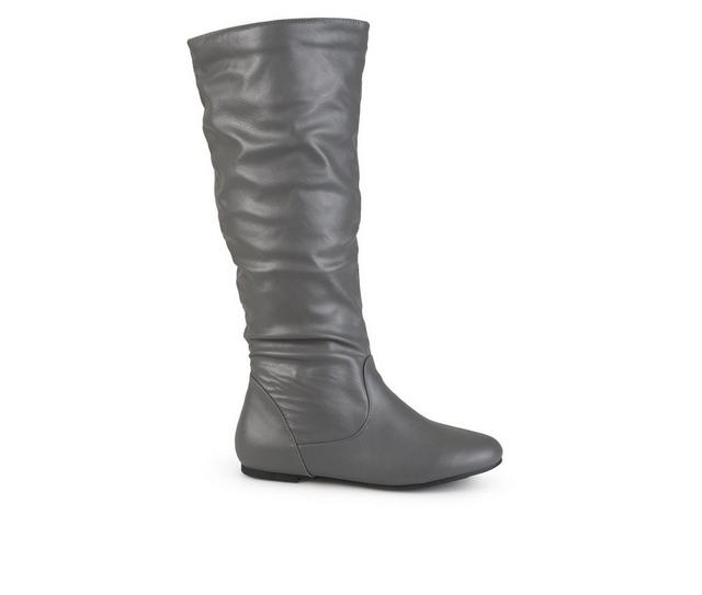 Women's Journee Collection Jayne Knee High Boots in Grey color