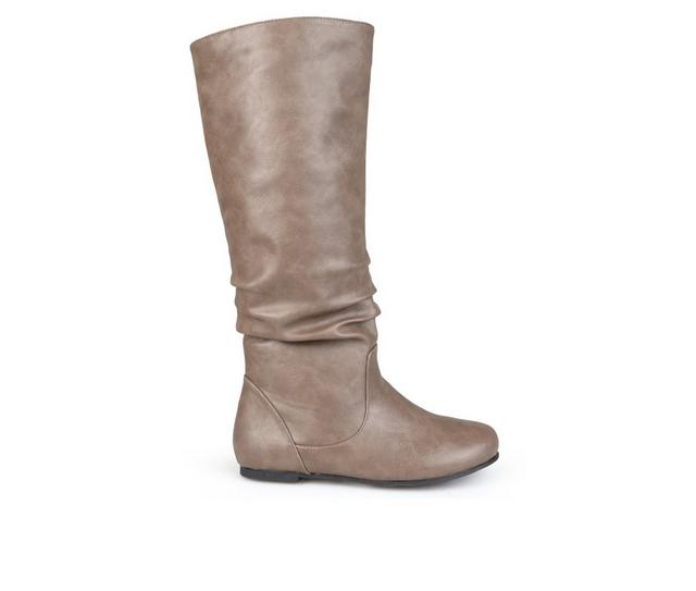 Women's Journee Collection Jayne Knee High Boots in Taupe color