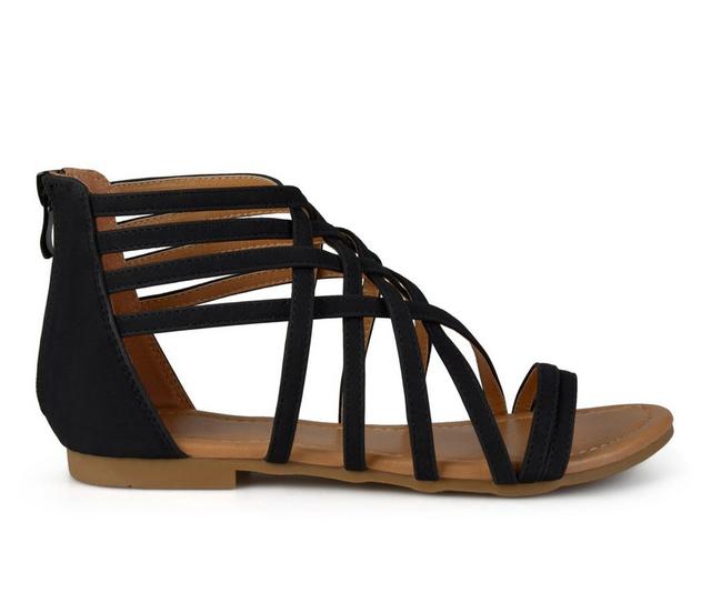Women's Journee Collection Hanni Sandals in Black color