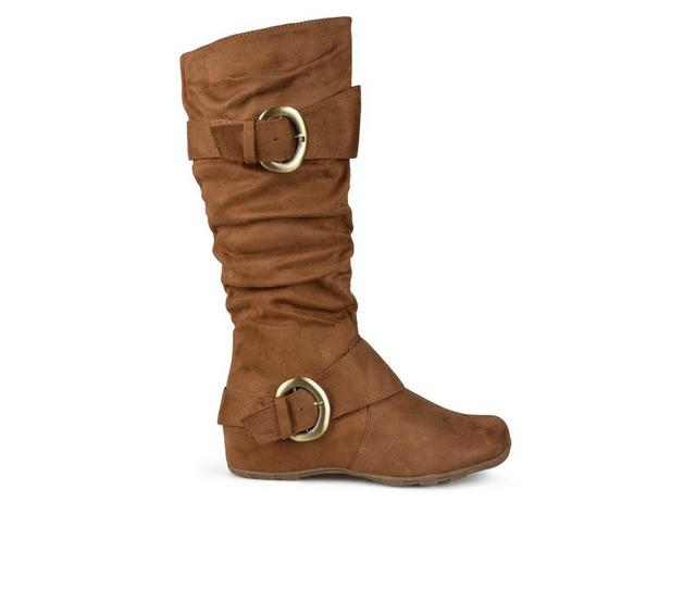 Women's Journee Collection Jester-01 Knee High Boots in Camel color