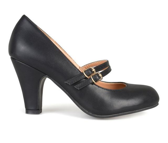 Women's Journee Collection Windy Mary Jane Pumps in Black color