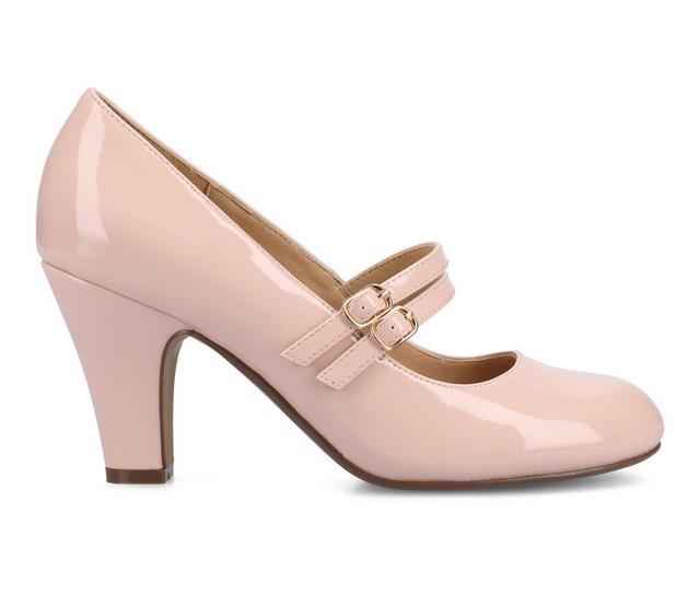 Women's Journee Collection Windy Mary Jane Pumps in Blush color