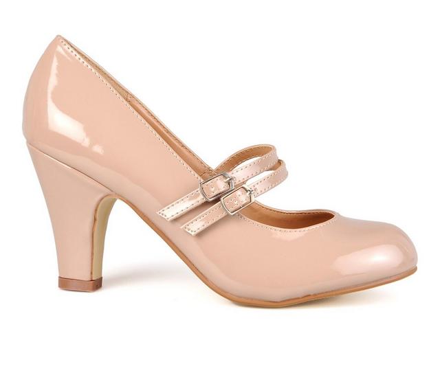 Women's Journee Collection Wendy Mary Jane Pumps in Blush color