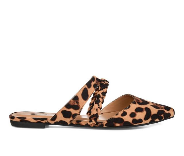 Women's Journee Collection Olivea Mules in Leopard color