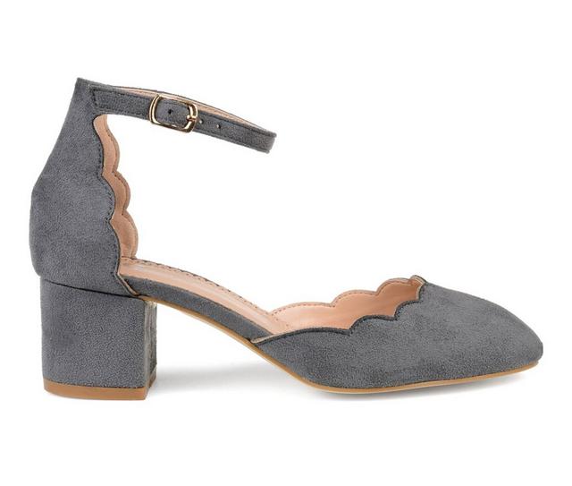 Women's Journee Collection Edna Pumps in Grey color
