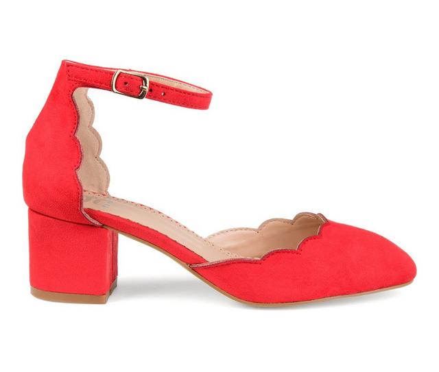 Women's Journee Collection Edna Pumps in Red color