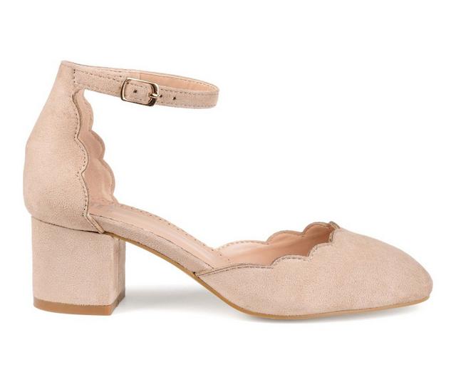 Women's Journee Collection Edna Pumps in Taupe color