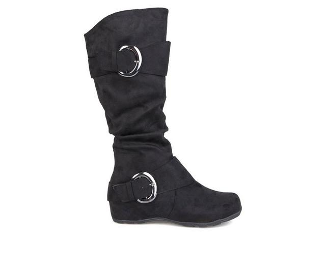 Women's Journee Collection Jester Wide Calf Knee High Boots in Black color